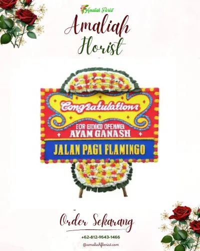 Bunga Papan Congratulation di Gunungterang